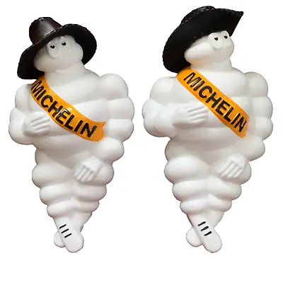 Michelin Doll 2 X 17   Bibendum Man Advertise Figure Mascot Tire Light& Hat Gift • £150.99