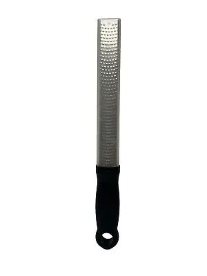 Microplane Classic Stainless Steel Zester And Grater With Black Handle 12.5  EUC • $7.99