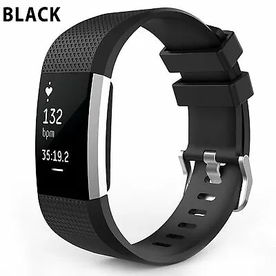 For Fitbit Charge 2 Replacement Silicone Rubber Band Strap Wristband Bracelet • $8.49