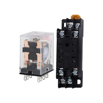 8 Pin Coil Power Relay Socket Base Replacement For Omron MY2NJ MY2N-J PYF08A • $7.99