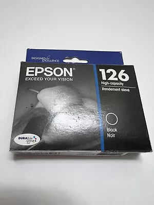 Epson 126 Black Ink Cartridge (T126120) OEM NEW SEALED EXP 10/2018 • $12.99