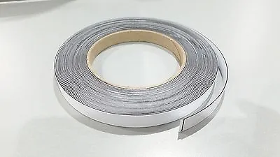 MAGNETIC RECEPTIVE Ferrous Tape Self Adhesive White Face Strip 12.5mm Wide 10m  • £9.99