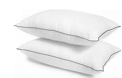 Pillow Protectors With Zipper Egyptian Cotton 400TC Pack Of 2 White Pillow Cover • $6.49