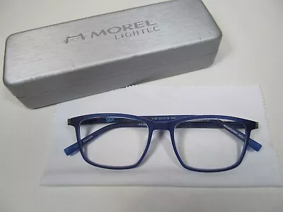 MOREL LIGHTEC 30190L BG02 BLUE France EYEGLASSES W/CASE 52-16 145 • $68.95