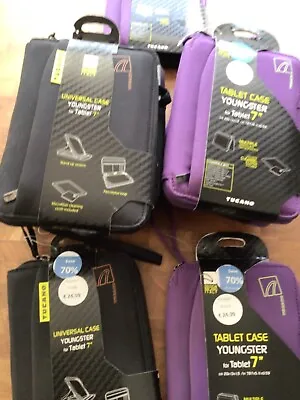 Tucano Youngster Universal Case 7” Tablets IPad Mini - Black Or Purple • £9.99