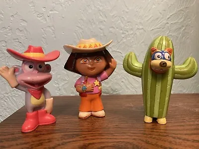 Dora The Explorer Cowgirl Adventure Set Figures Boots Swiper Cowboy Hat • $14.99