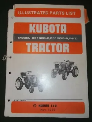 Kubota B5100d-p B5100e-p Pt Tractor Parts Manual Book Catalog Oem Original • $34.99