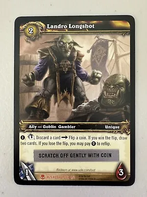 World Of Warcraft WoW TCG Loot Card - Landro Longshot / Tabard Of Flame • $49