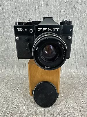 ZENIT 12XP 35mm SLR FILM CAMERA + HELIOS-44M-4 F2 58mm LENS NICE WORKING • £55