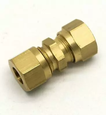 British Made 8mm TO 6mm REDUCING BRASS COMPRESSION FITTING  (18) • £7.03