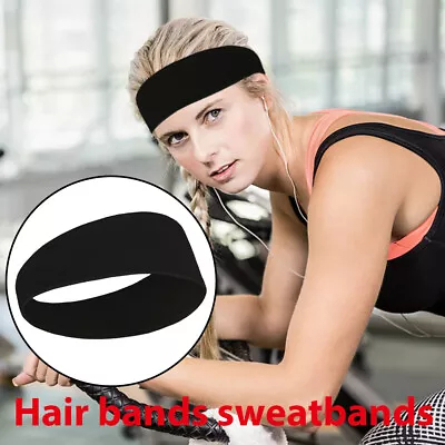 Headbands For Men Running Headbands For Women Gym Sweat Bands Yoga Hairbands • £3.99