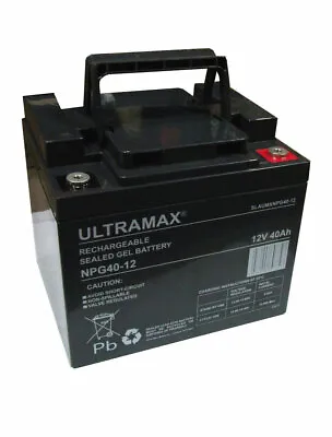 ULTRAMAX NP38-12 12V 38AH (as 40Ah & 42Ah) SEALED LEAD RECHARGEABLE UPS BATTERY • £79.99