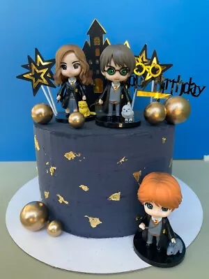 Harry Potter Cake Topper Set - Hogwarts Birthday Party Magic • $20.60