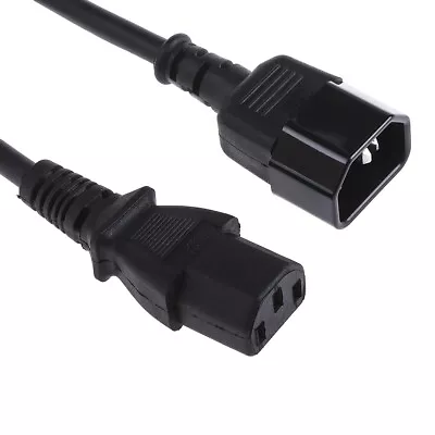 1  Pcs - RS PRO IEC C13 Socket To IEC C14 Plug Power Cord 1m • £33.86