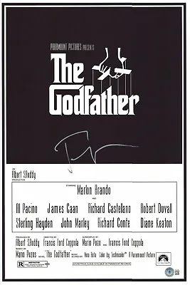 Francis Ford Coppola Signed Auto The Godfather 12x18 Photo Poster Bas Beckett • $1250