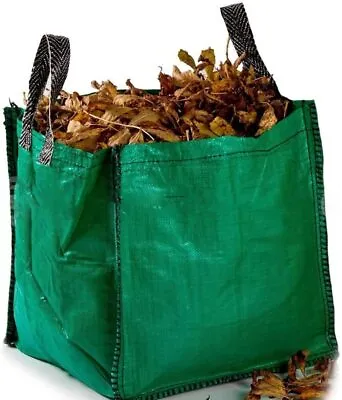 GroundMaster 90L Garden Waste Bags - Heavy Duty Large Refuse Sacks With Handles • £56.49