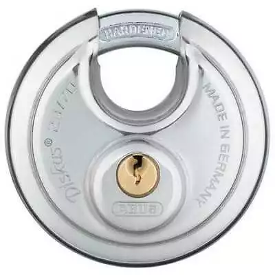 Abus 28/70 Kd Padlock Keyed Different Partially Hidden Shackle Disc • $16.75