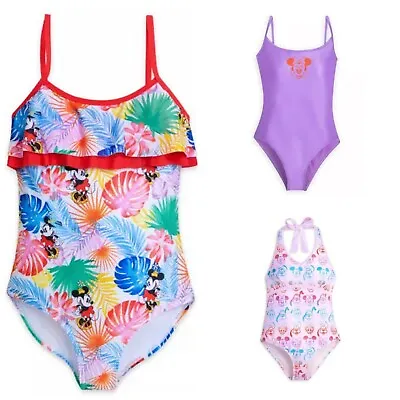 Disney Store Minnie Mouse Women's Swimsuit Floral Summer Mickey & Friends Swim • $39.95