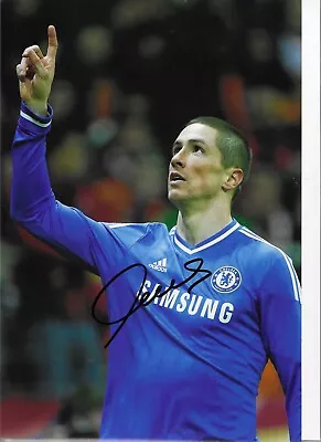 £29.99 • Buy STUNNING FERNANDO TORRES SIGNED CHELSEA FC 12x8 GLOSSY PHOTO4