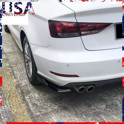 Car Rear Bumper Spoiler Canards Guard Rear Lip Wrap Angle Splitters Anti-Scrash • $14.69