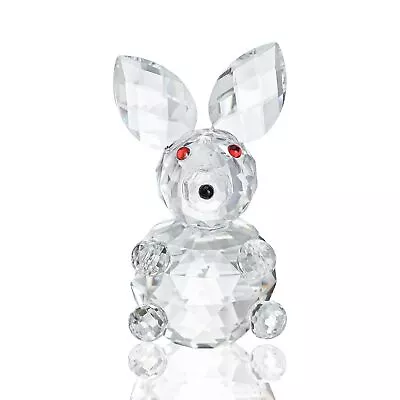 Crystal Bunny Animal FigurineCollectibles Clear Crystal Art Rabbit Decor Sta... • $11.60