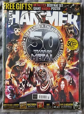 BNS Metal Hammer 50th Anniversary Magazine Issue 319 Ghost Metallica Iron Maiden • $14.99