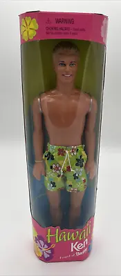 1999 BARBIE KEN HAWAII SUMMER DOLL SEA SWIMMING MATTEL Nrfb 24616 • $33.64