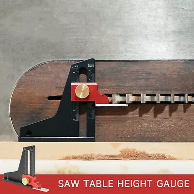 Height Gauge Woodworking Saw Table Height Gauge Depth Measuring Ruler Tool • $16.82