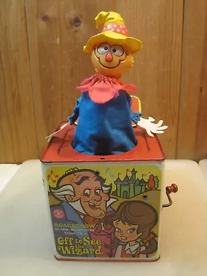 1967 Wizard Of Oz Mattel  Off To See The Wizard  Scarecrow Jack In The Box B7299 • $49