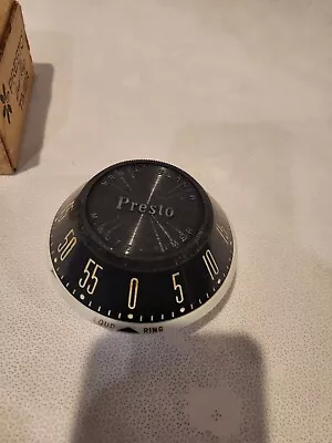 Vintage Mid-Century Presto 60 Minute Cook Timer Loud Ring *Tested & Working* • $8