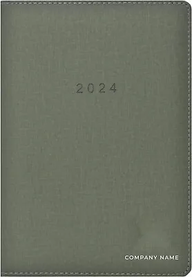 Personalised 2024 Diary A5 - Day Per Page Daily Journal Planner (Olive Green) • £5.99