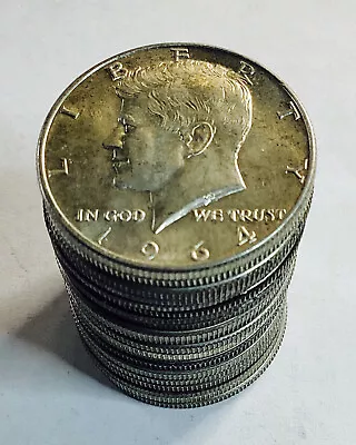 1964 Kennedy Half Roll!!$ Must See Silver!!$ 20 Coins!$$ Wow!!$ Nr #40786 • $10.50