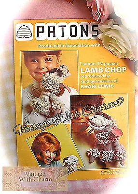  Knitting Pattern & Crochet Pattern For Lamb Chop The Hand Puppet JUST £1.99! • £1.99