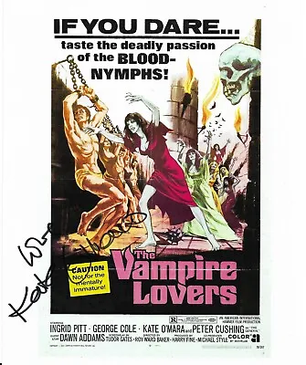 Kate O'Mara HAMMER HORROR Genuine Signed Autograph10 By 8 COA 23409 • £29.99