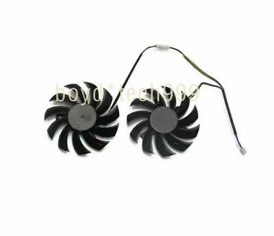 £12.79 • Buy PLD08010S12HH 2psc 75MM Cooler Fan For MSI GeForce GTX 580 570 560 560Ti 465