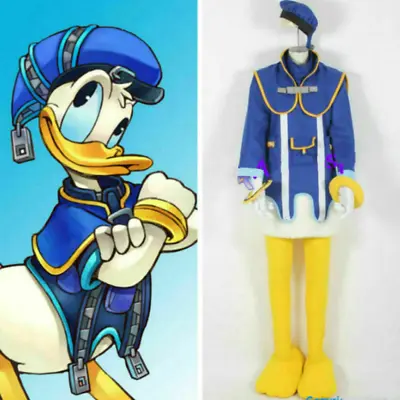 Kingdom Hearts II Donald Duck Uniform Halloween Cosplay Costume Custom Made • $38.95