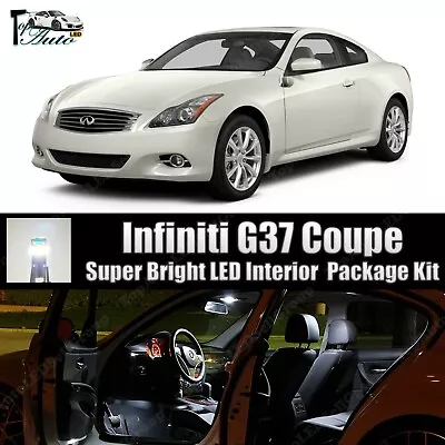 Xenon White LED Light Interior Package Kit For 2009 - 2013 Infiniti G37 Coupe • $13.49