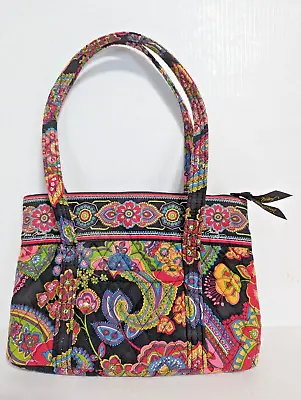 Retired 2009 Vera Bradley Tote Bag Purse Symphony Of Hues Vibrant Colors • $52.97