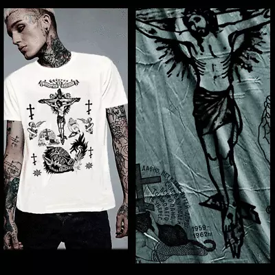 $19.99 • Buy Russian Tattoo T-Shirt Devils Breath Damned Souls The Sacrifice Prison Tattoo