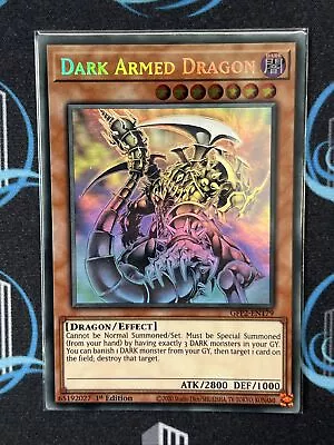 Yugioh Dark Armed Dragon GFP2-EN179 Ghost Rare 1st Edition NM-LP • £34.95