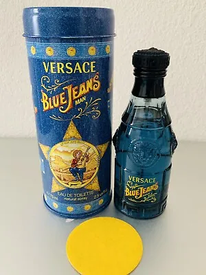 Versace Blue Jeans Man M I Italy Edt 2.5 Oz Spray Original In Can As Shown • $25