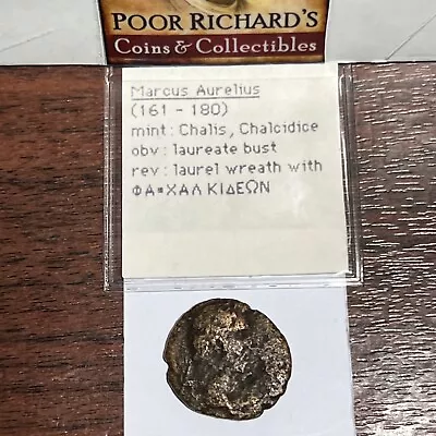 The “Philosopher King” Roman Emperor Marcus Aurelius (161-180AD) R1426.  F/S! • $59.95