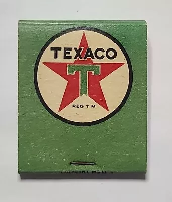 Early Texaco Gasoline Motor Oil Full Nos Matchbook D.l. Keys Norfolk Virginia  • $11