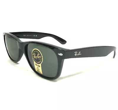 Ray-Ban Sunglasses RB2132 NEW WAYFARER 901L Black Frames With Green G-15 Lenses • $99.99