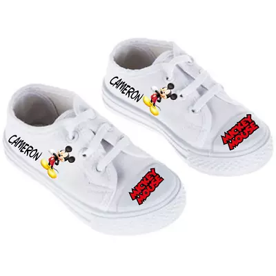 Mickey Mouse (Inspired) Toddler Canvas Shoes Sneakers - CUSTOM/Personalized • $29.99
