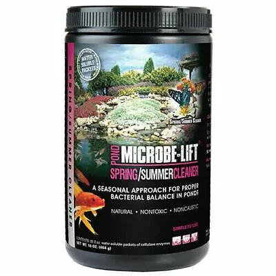 Microbe Lift Spring/Summer Pond Cleaner 8 X 2 Oz. Packets  10XSSCX1 • $33.50