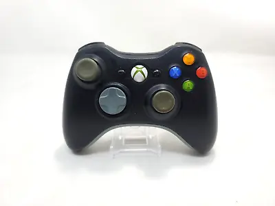 $14.99 • Buy Microsoft Xbox 360 BLACK Wireless Controller Genuine Original OEM - NO BACK LID