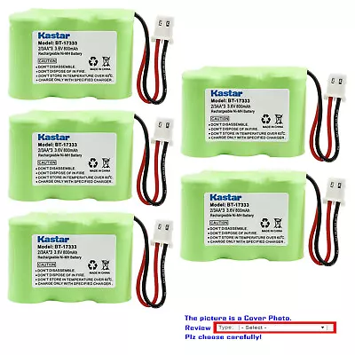 Kastar Cordless Phone Battery Fits For Vtech BT-27333 BT163345 BT17233 BT17333 • $5.69