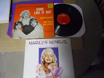 Marilyn Monroe-some Like It Hot-soundtrack Lp On Ua-mono-& Marilyn-sealed Lp • $9.99