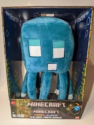 Minecraft  Glow Squid Plush With Lights And Sounds Blue Mattel Mojang Studios • $16.97